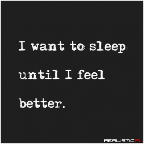 I want to sleep