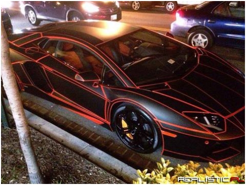 It's a Tron Lamborghini. No, I'm serious