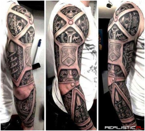 Mechanical arm tatoo