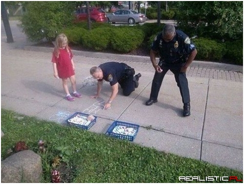 Officer Awesome, Reporting for Chalk