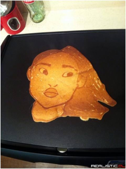 Pancake with all the colors of the wind
