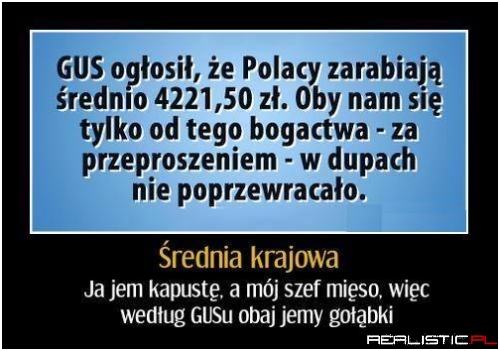 rednia krajowa ...