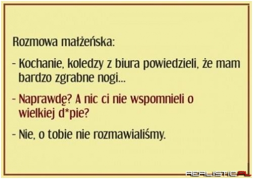 Rozmowa małżeńska ...