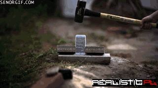 Smashing a Frozen iPhone 6 With a Sledgehammer is Rewarding