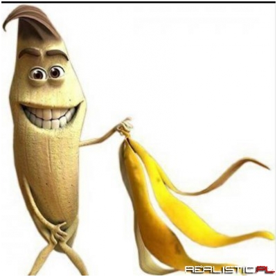 Smieszny banan