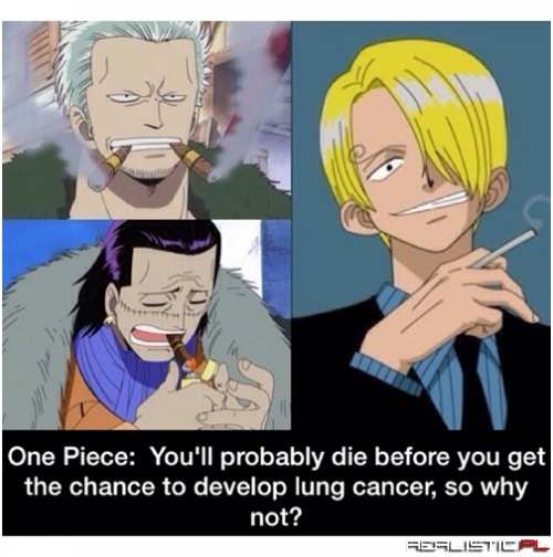 Smoking is Almost a Requirement to be a Badass in One Piece