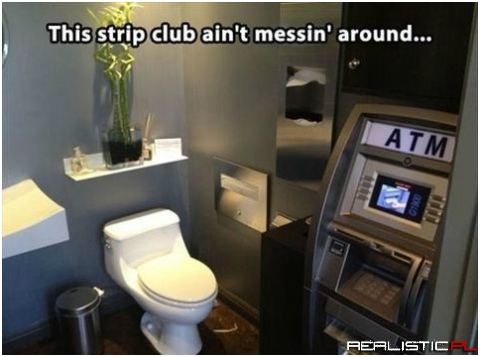 The Toilet Paper Dispenser is Actually a Hideaway ATM