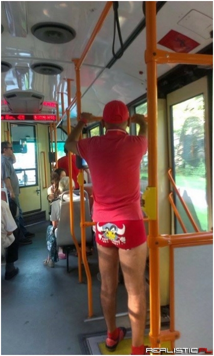 This Guy's Outfit Will Have You Seeing Red