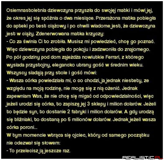 Osiemnastoletnia dziewczyna ....