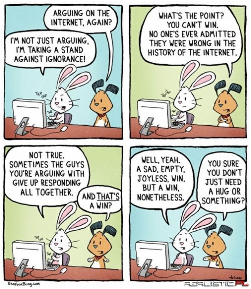 The Truth With Regards to Arguing on the Internet