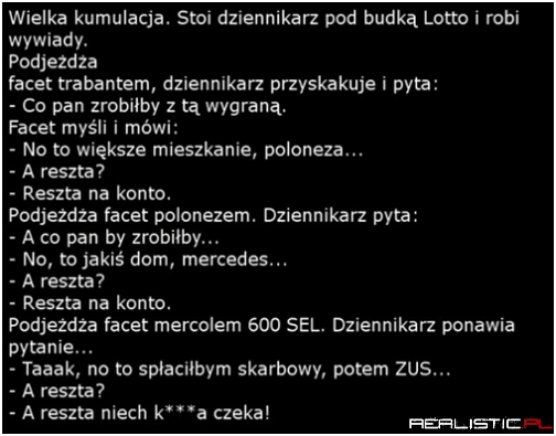 Wielka kumulacja ...