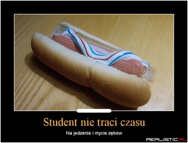 Student nie traci czasu