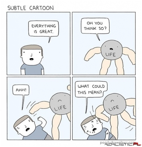 A Subtle Cartoon Talking About Life
