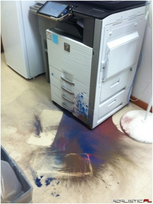 Cleanup in the Copy Room...
