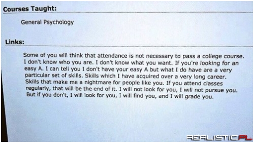 Does Liam Neeson Teach This Class