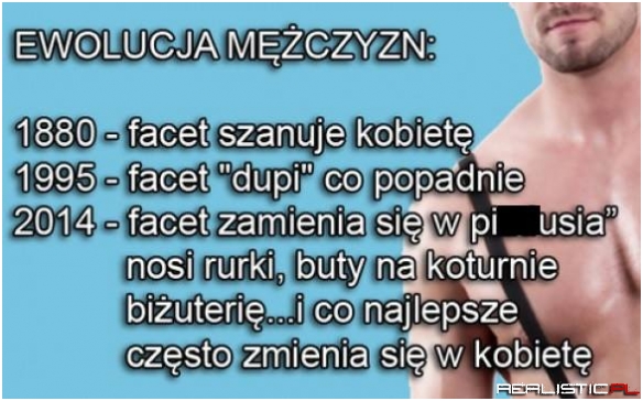 Ewolucja z mężczyzn