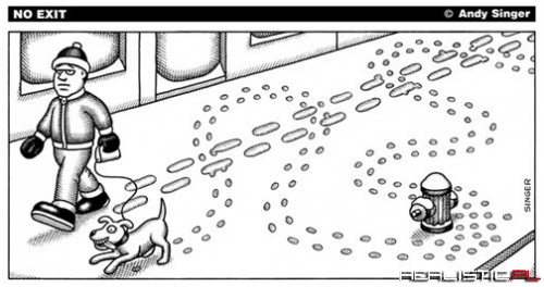 Footprints in the Snow