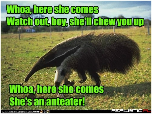 I hear she's hooked on reds