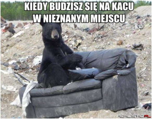 Kiedy budzisz sie na kacu...