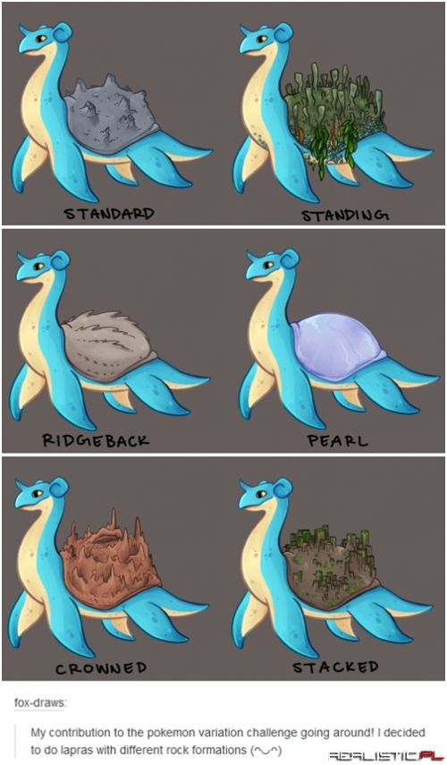 Lapras' Have Varied Shells