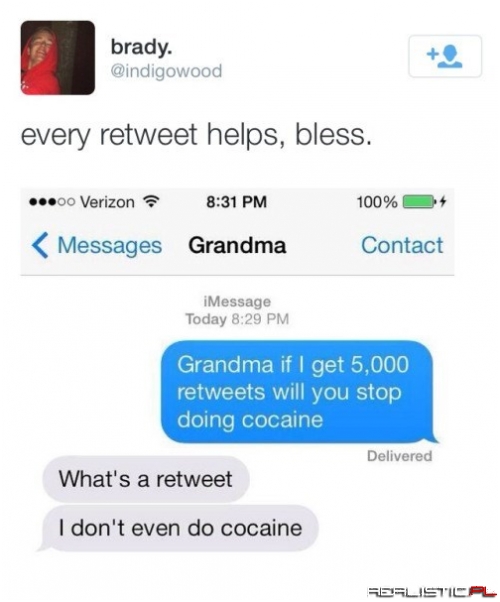 No Grandma, Coke Does You