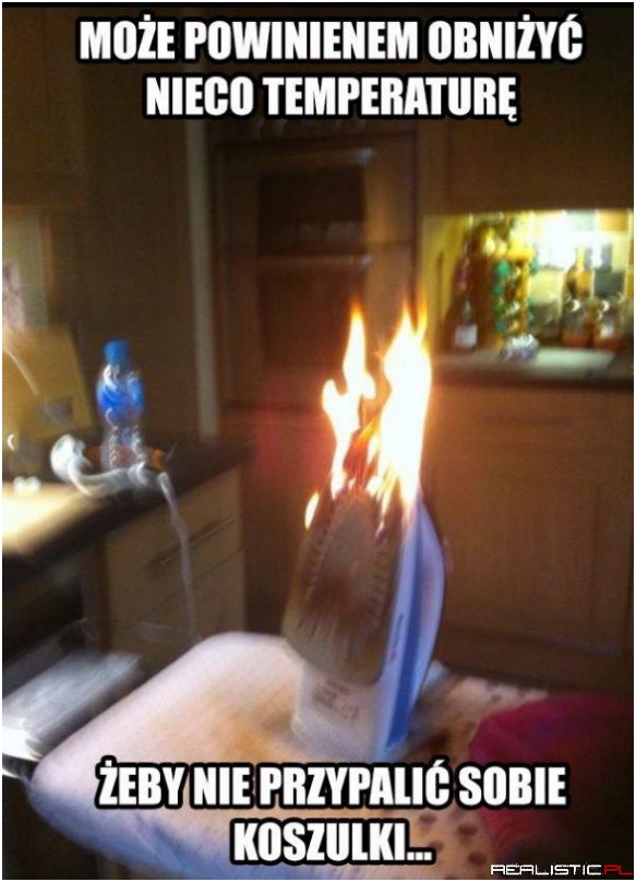 Pali mi się żelazko ;)