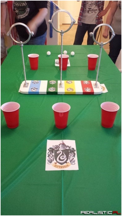 Playing Beer Pong at Hogwarts