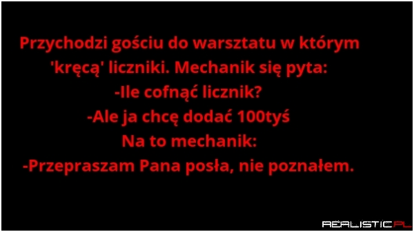 Przepraszam pana posła