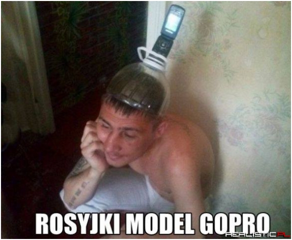 Rosyjski model GoPro