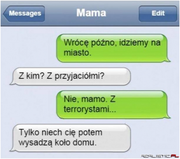 Rozmowa z mamą