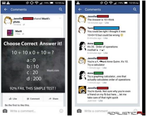 Unfriending is the First Part of Order of Operations