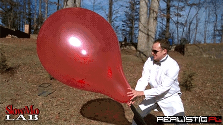 Balloon Popping in Slow Motion