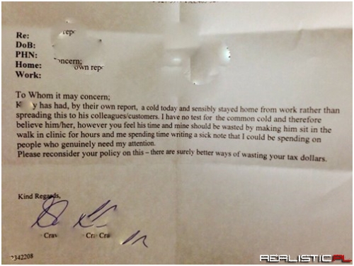 Does Your Work Require a Doctor's Note