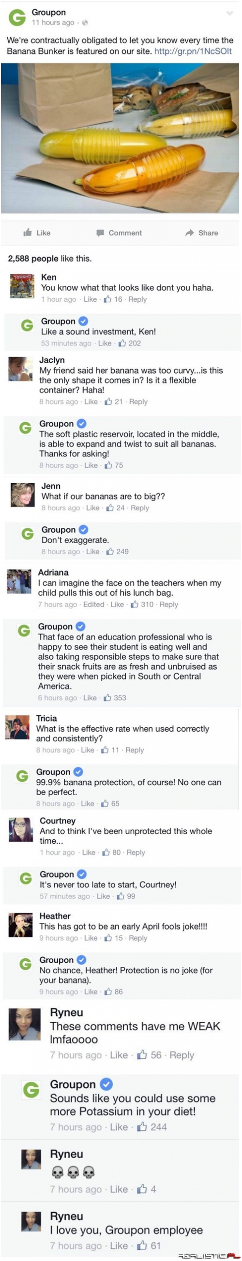 Groupon's Social Media Team Absolutely Knows They're Selling a Sexy-Looking Banana Case