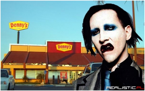 Marilyn Manson Got Grand Slammed at Canadian Denny's