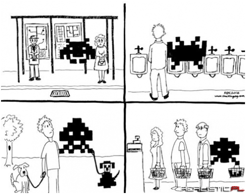 Personal Space Invaders