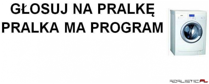 Głosuj na pralkę!