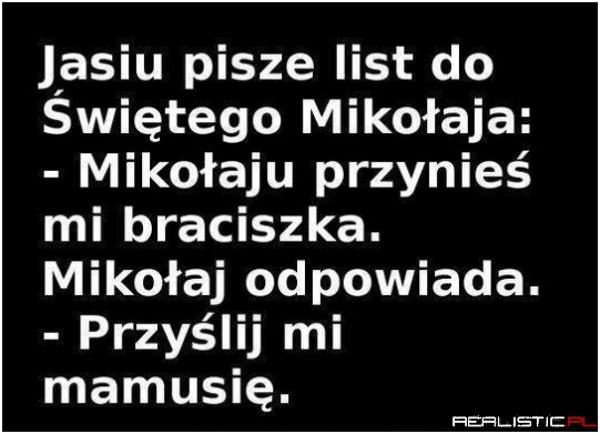 List do Mikołaja :D