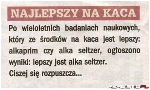 Najlepszy na kaca
