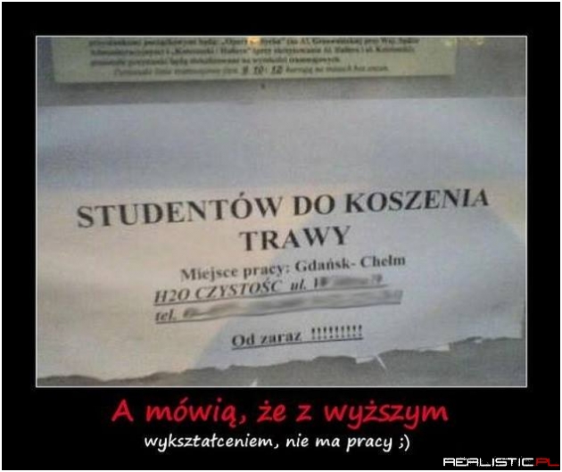 Praca od zaraz!