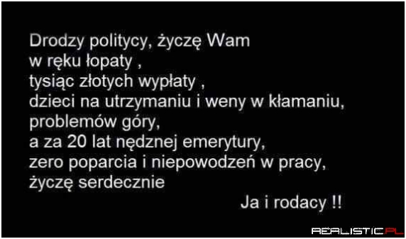 Wenę w kłamaniu to oni mają już we krwi