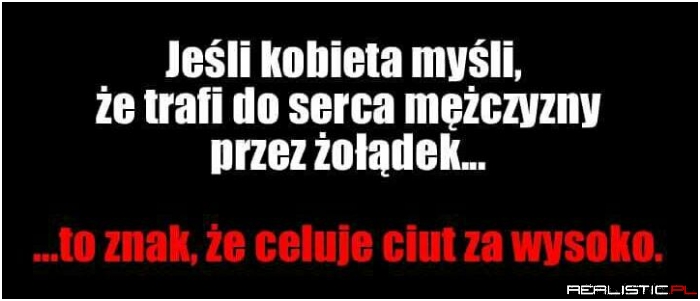 Najlepiej i w żołądek i ciut niżej