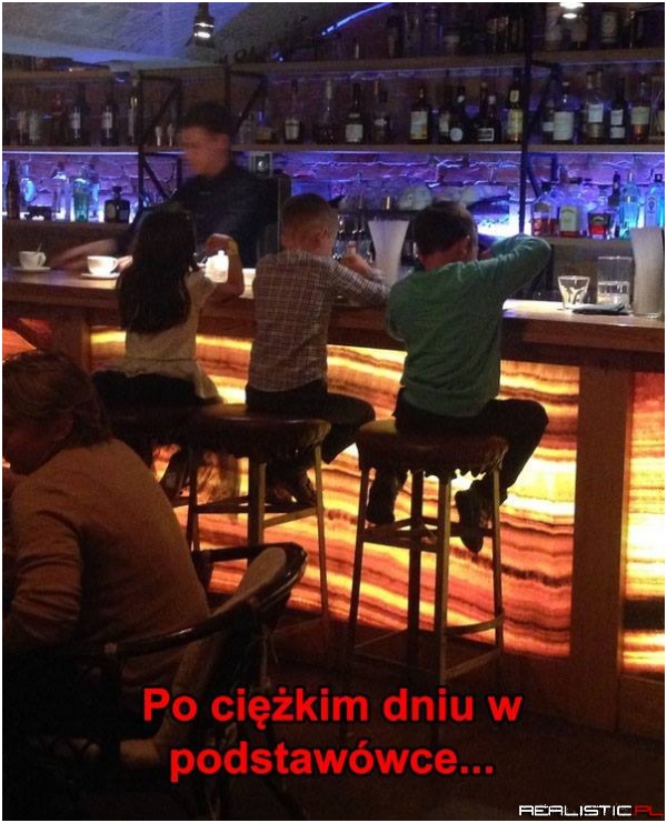 Po ciężkim poniedziałku w szkole...