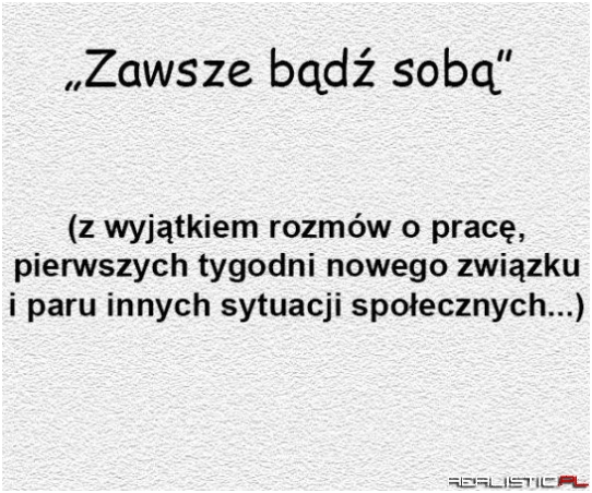 W sumie to zawsze ;)