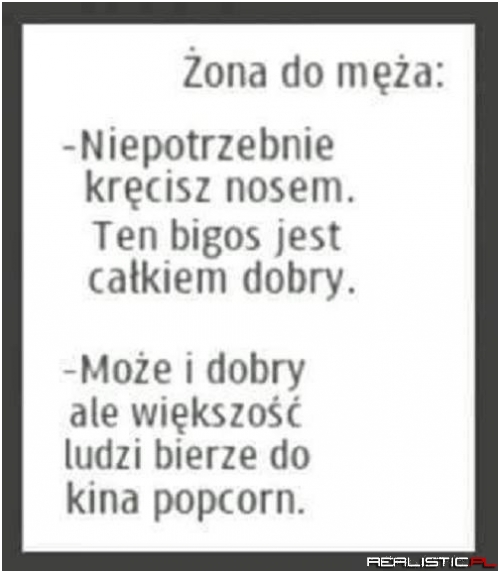 Żona do męża ;)