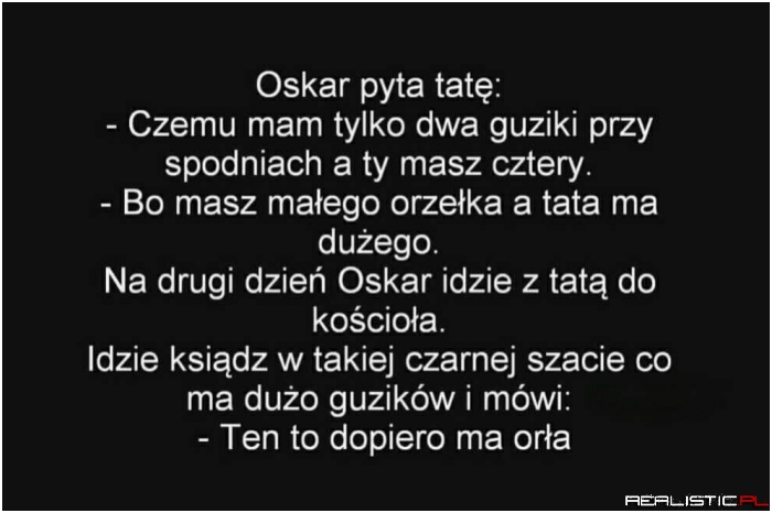 Oskar pyta tatę :D