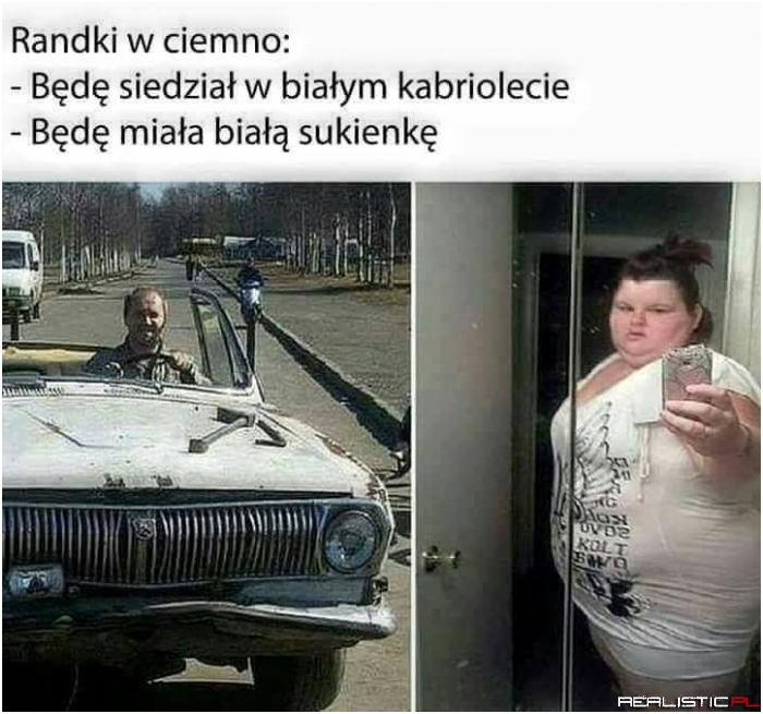 Randki w ciemno takie są ;)