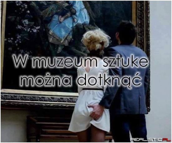 W muzeum...