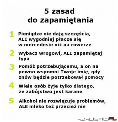 5 zasad!