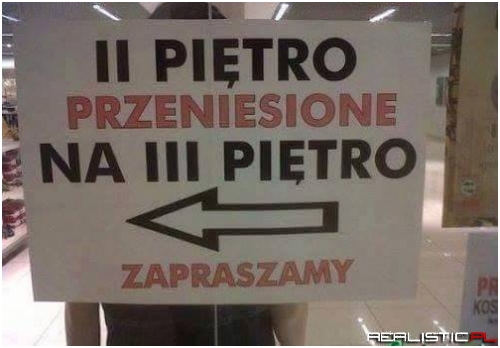 A 3 piętra nie ma, bo remont ;)